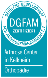 DGFAM Zertifikat für das Arthrose Center Kelkheim